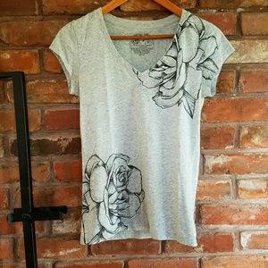 Grey Floral T-Shirt